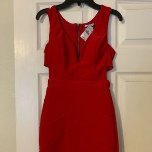 Red wet seal dress